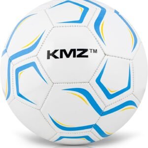 size 5 football lightweight – easy to inflate & kick, ideal for indoor & outdoor play, soft leather soccer ball, perfect football gifts. kmz™